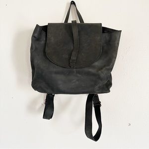 ABLE NWT black Leather Tirhas Drawstring Backpack